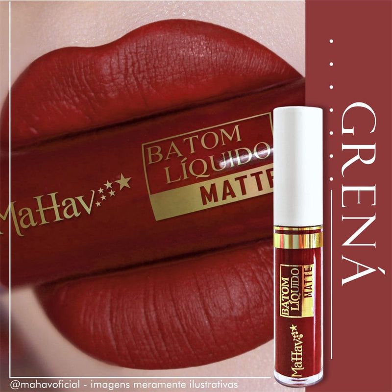 Batom Líquido Matte Mahav