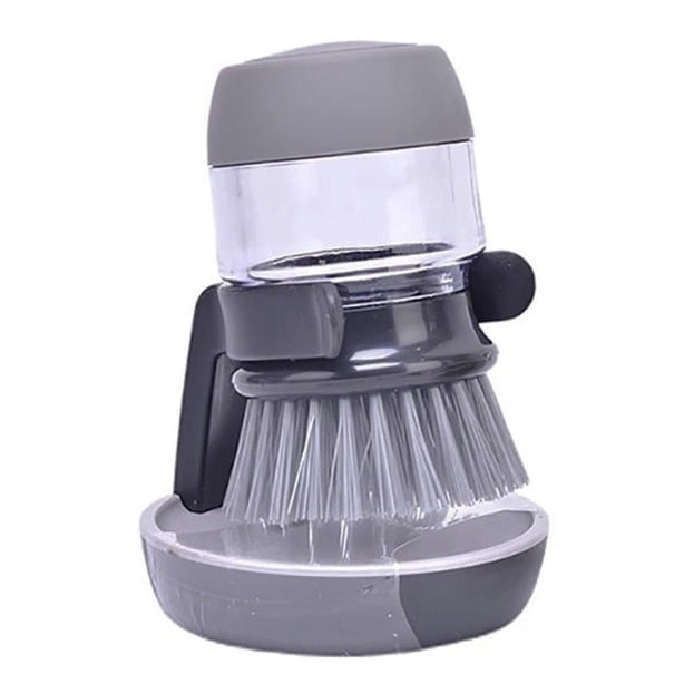 Escova de lavar louça com dispenser aclopado