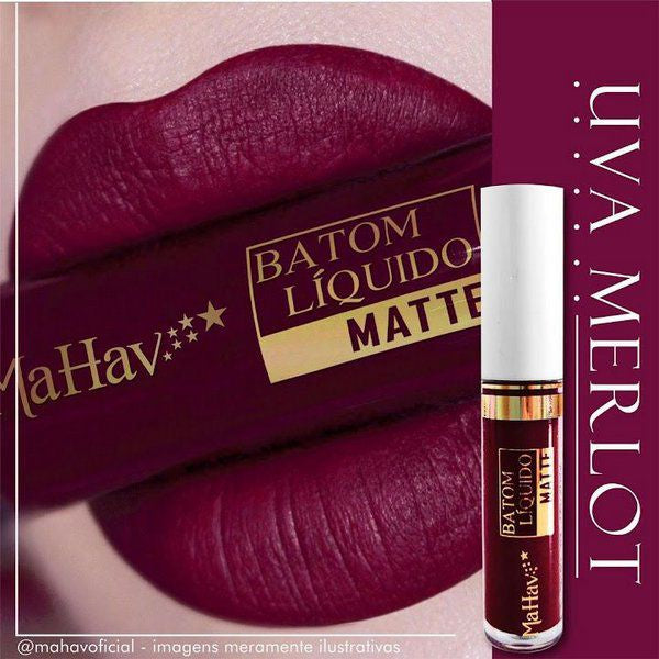 Batom Líquido Matte Mahav