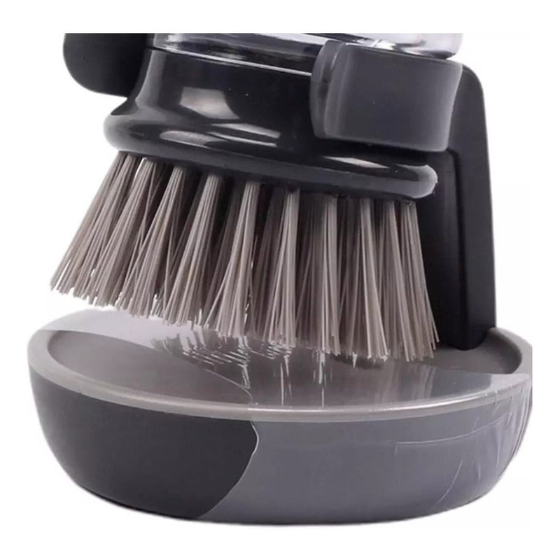 Escova de lavar louça com dispenser aclopado
