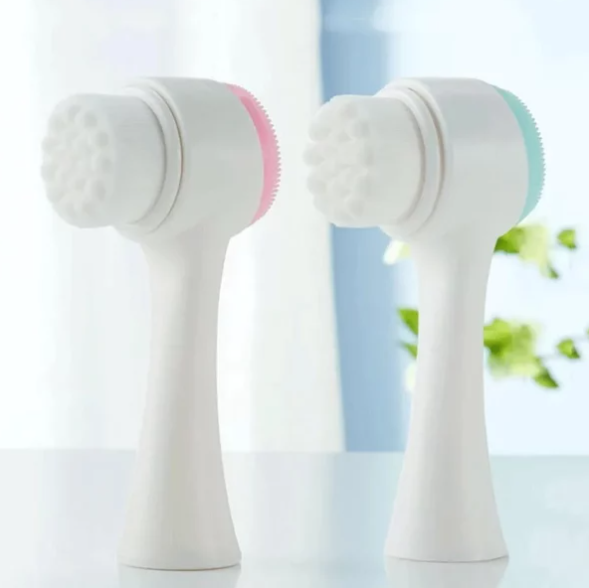 Escova de limpeza facial 2 em 1-Pele limpa