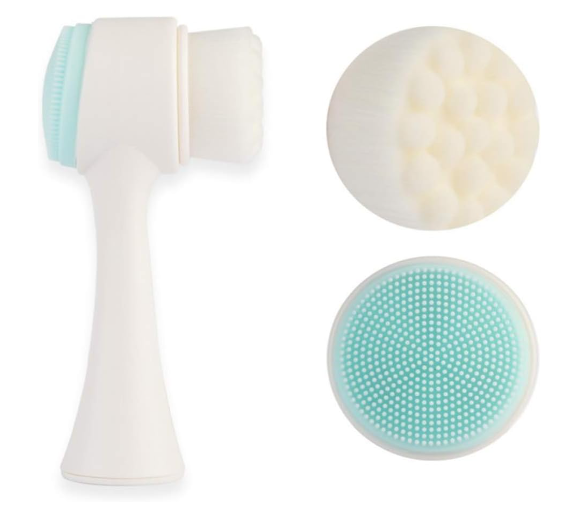 Escova de limpeza facial 2 em 1-Pele limpa