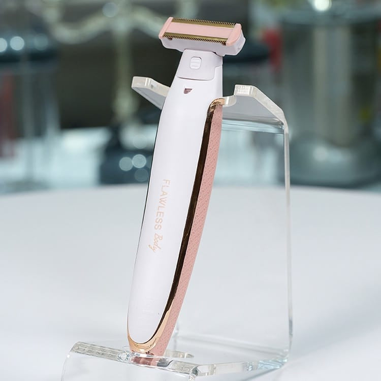 Depilador Elétrico Feminino Íntimo/Corporal, Aparador De Pelos, Seco E Molhado USB