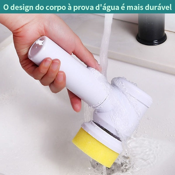 Escova elétrica 5 em 1 multifuncionalidades