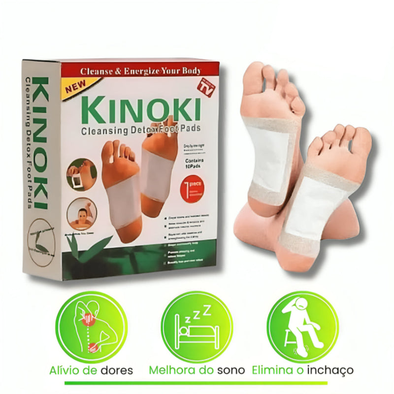 Kit 20 Adesivo Para Os Pés Removedor de Impurezas e Toxinas