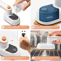 Mini ferro de passar a vapor
