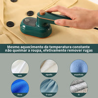Mini ferro de passar a vapor
