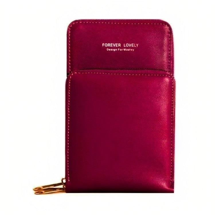 Bolsa transversal feminina moda feminina trabalho social porta celular com 3 divisorias