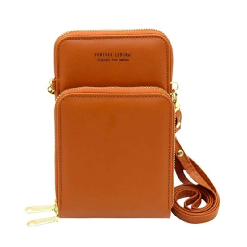 Bolsa transversal feminina moda feminina trabalho social porta celular com 3 divisorias
